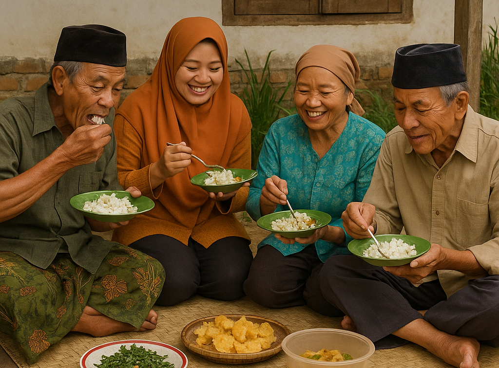 Kegiatan Makan Warga Desa